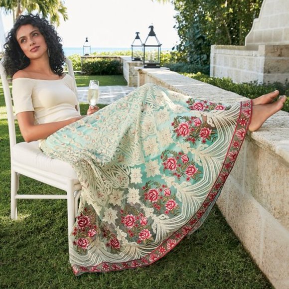 Soft Surroundings Dresses & Skirts - NEW Soft Surroundings Embroidery Skirt Rose xl